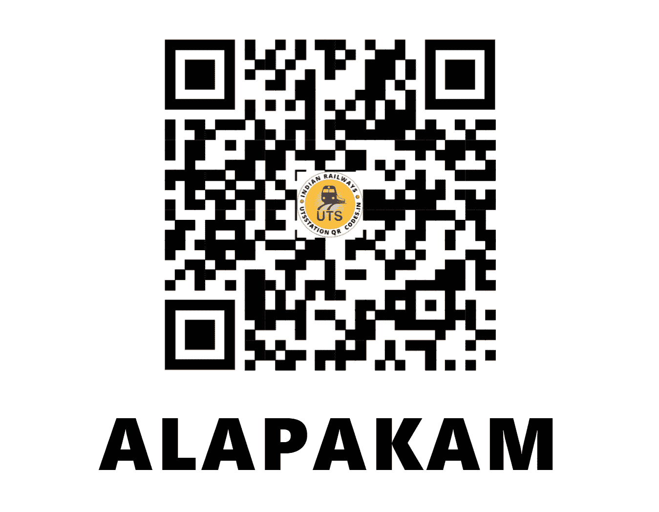UTS QR Code for ALAPAKAM - ALP (SR - TAMIL NADU)